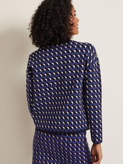 Phase Eight Blue Nicole Geo Twin Set Jumper - Image 2 of 7