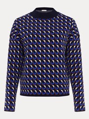 Phase Eight Blue Nicole Geo Twin Set Jumper - Image 7 of 7