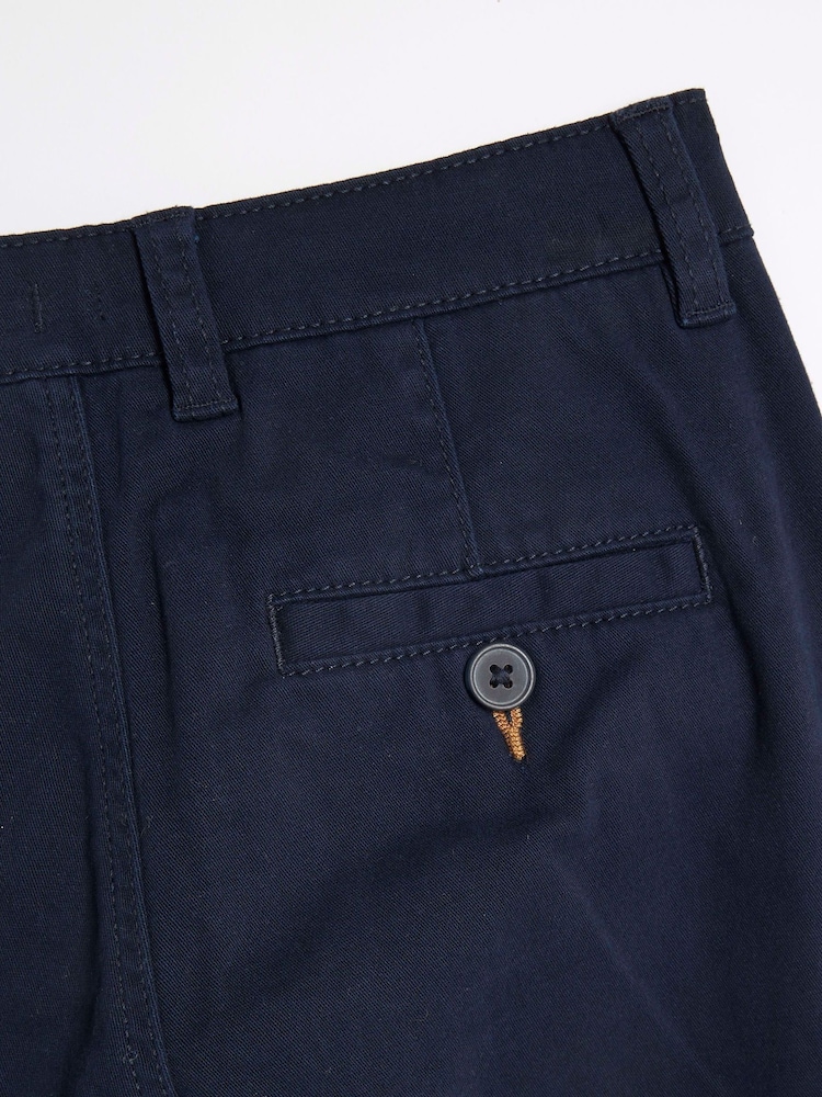 River Island Blue Boys 100% Cotton Chinos Trousers - Image 2 of 3 River Island Blue Boys 100% Cotton Chinos Trousers - Image 2 of 3