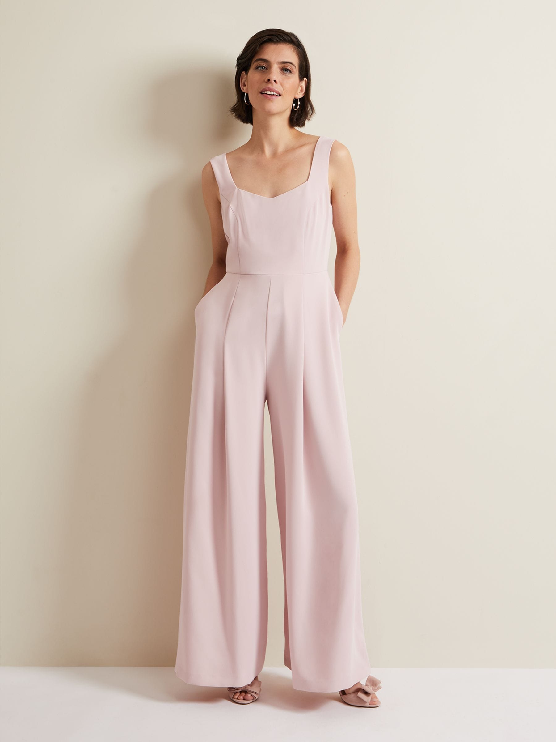 Buy Phase Eight Pink Petite Mariposa Lace Jumpsuit from Next Germany