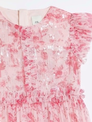 Pink - River Island Mädchen Geblümtes Kleid - Bild 3 von 4