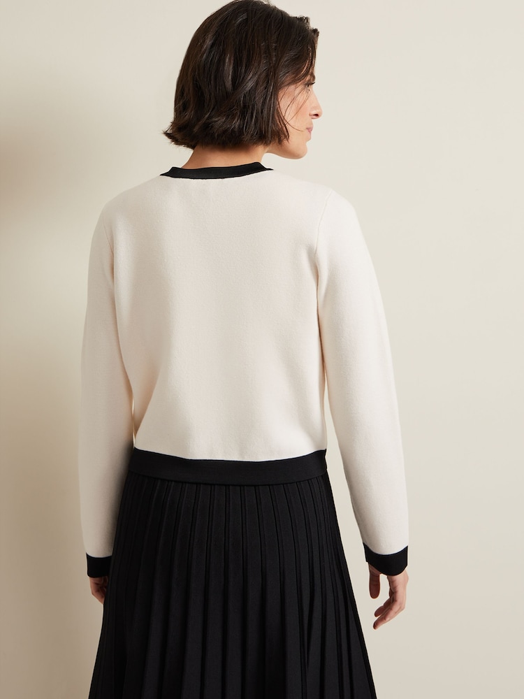 Phase Eight White Knit Libby Jacket - Image 2 of 6