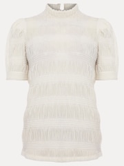 Phase Eight Cream Textured Samiha Blouse - Image 7 of 7
