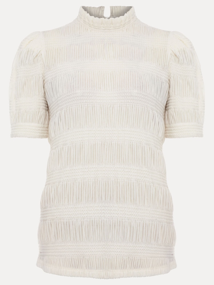 Phase Eight Cream Textured Samiha Blouse - Image 7 of 7