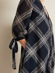 Phase Eight Blue Cora Check Tunic Dress - Image 6 of 7
