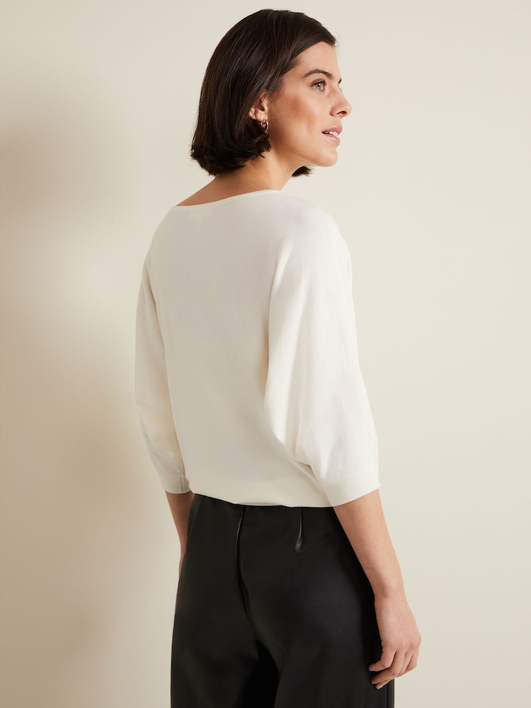Phase Eight Cream Cristine Knit Jumper - Image 2 of 6