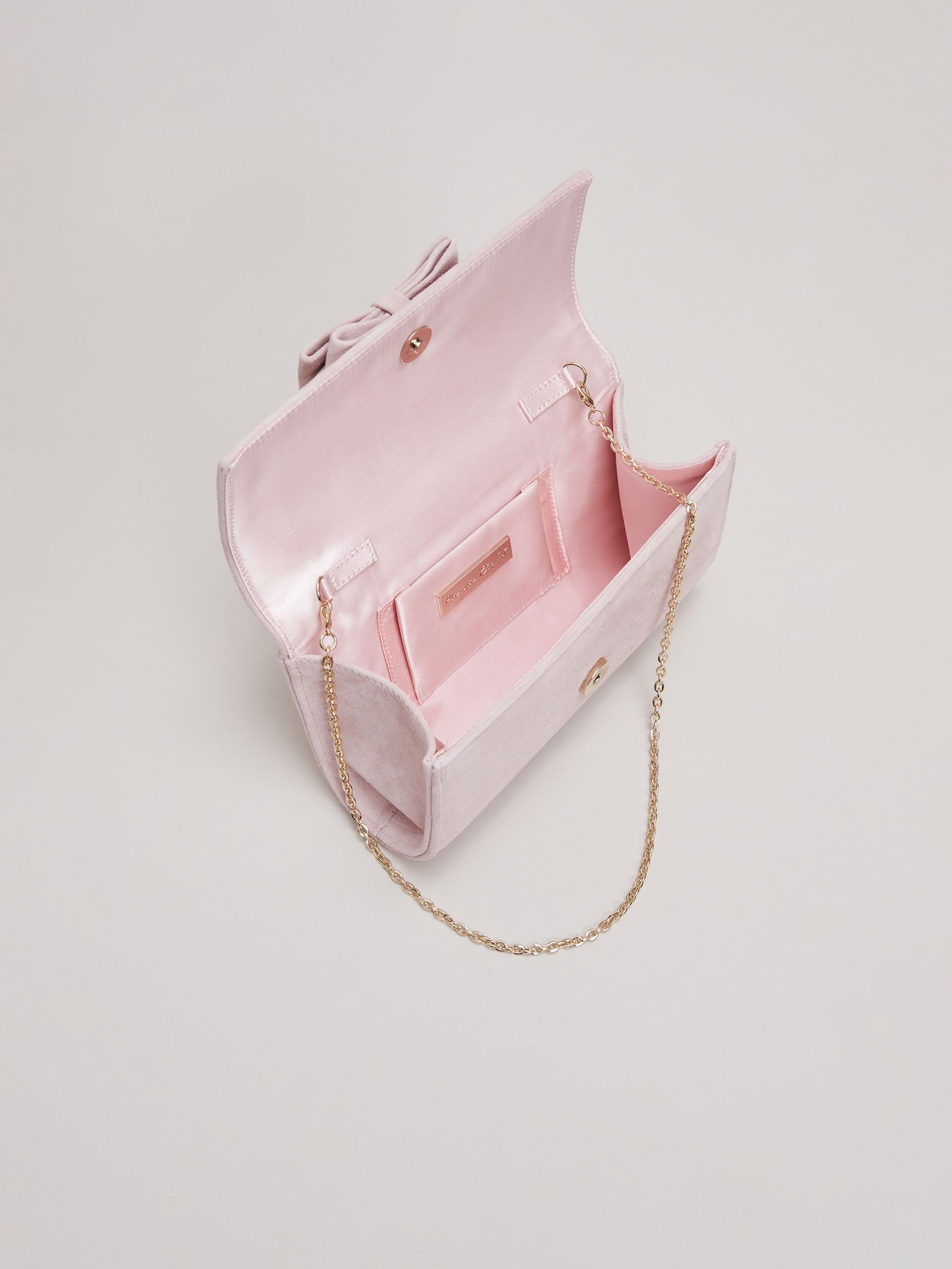 Buy Phase Eight Pink Bow Front Clutch Bag from the Next UK online shop