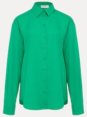 Phase Eight Green Oversized Cotton Shirt - Image 7 of 7