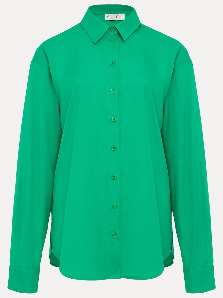 Phase Eight Green Oversized Cotton Shirt - Image 7 of 7