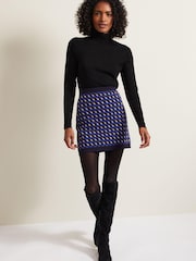 Phase Eight Black Geo Nicole Twin Set Skirt - Image 1 of 6