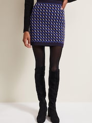 Phase Eight Black Geo Nicole Twin Set Skirt - Image 4 of 6