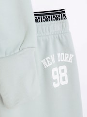 River Island Green Girls NY Zip Thru Set - Image 3 of 4