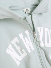 River Island Green Girls NY Zip Thru Set - Image 4 of 4