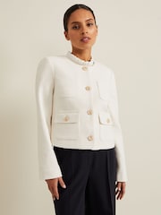 Phase Eight Cream Petite Petite Ripley Bouclé Jacket - Image 1 of 6