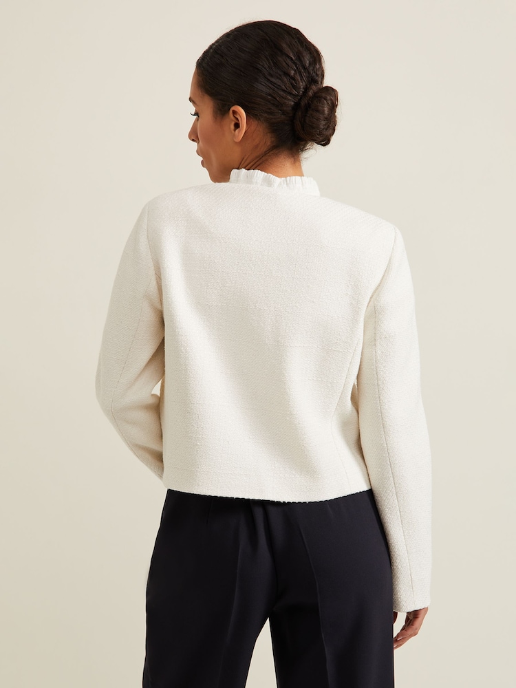 Phase Eight Cream Petite Petite Ripley Bouclé Jacket - Image 2 of 6