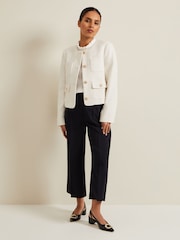 Phase Eight Cream Petite Petite Ripley Bouclé Jacket - Image 3 of 6
