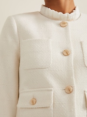 Phase Eight Cream Petite Petite Ripley Bouclé Jacket - Image 4 of 6