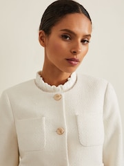 Phase Eight Cream Petite Petite Ripley Bouclé Jacket - Image 5 of 6