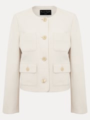 Phase Eight Cream Petite Petite Ripley Bouclé Jacket - Image 6 of 6