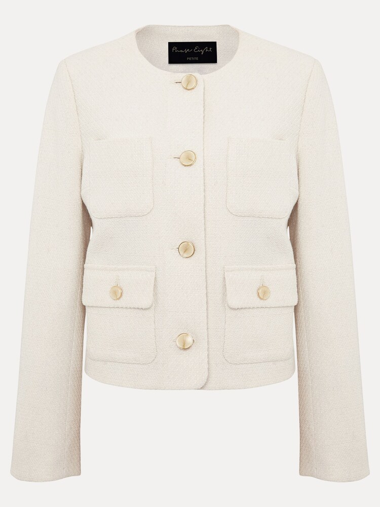 Phase Eight Cream Petite Petite Ripley Bouclé Jacket - Image 6 of 6 Phase Eight Cream Petite Petite Ripley Bouclé Jacket - Image 6 of 6