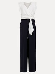 Phase Eight Blue Petite Ayla Ruffle Jumpsuit - Image 7 of 7