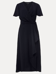 Phase Eight Blue Petite Julissa Wrap Dress - Image 6 of 6