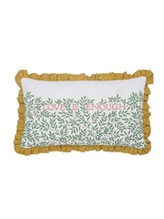Morris & Co Green Love Is Enough 100% Linen 100% Cotton Cushion - Image 5 of 6