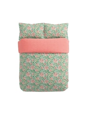 Morris & Co Green 100% Cotton Honeysuckle Cover Set - Image 4 of 4