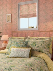 Morris & Co Green 100% Cotton Hyacinth Cover Set - Image 2 of 4