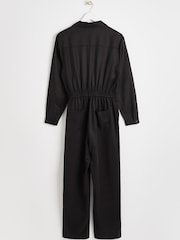 Oliver Bonas Black Wrap Wide Leg Jumpsuit - Image 5 of 8