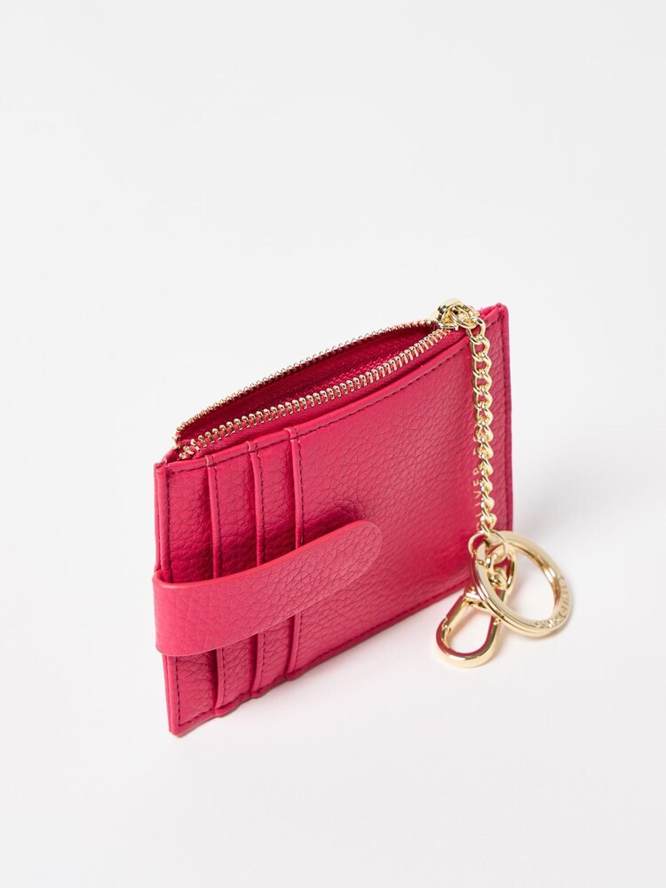 Oliver Bonas Pink Binkey Keyring Card Holder - Image 2 of 6