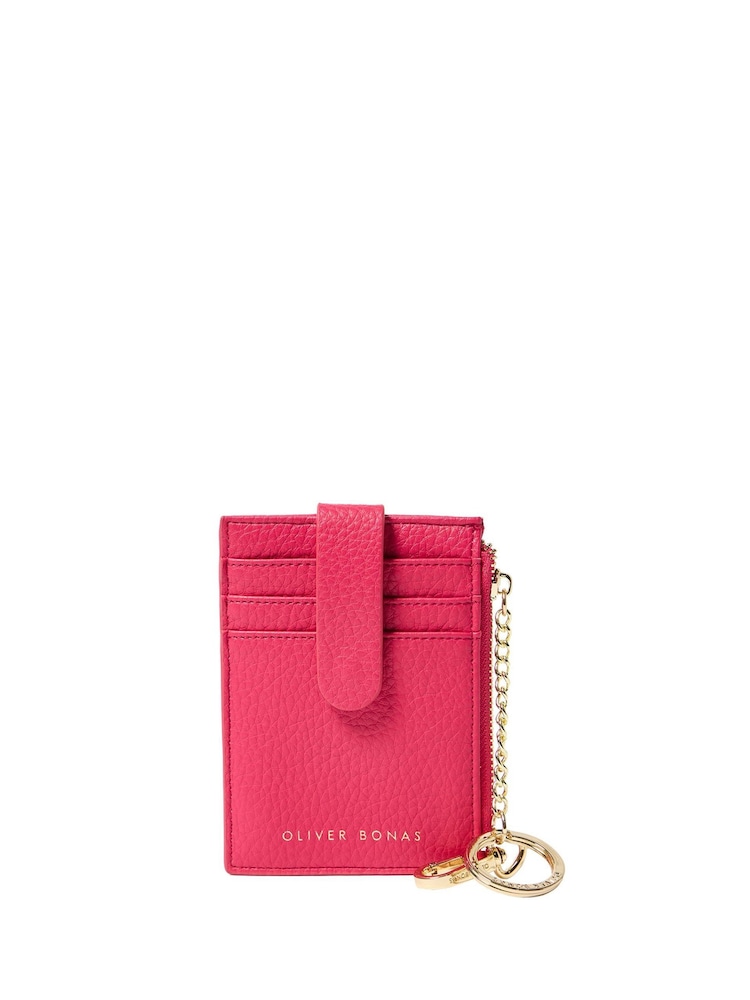 Oliver Bonas Pink Binkey Keyring Card Holder - Image 6 of 6
