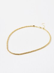 Oliver Bonas Gold Plated Megan Looped Links Chain Necklace - Image 1 of 4