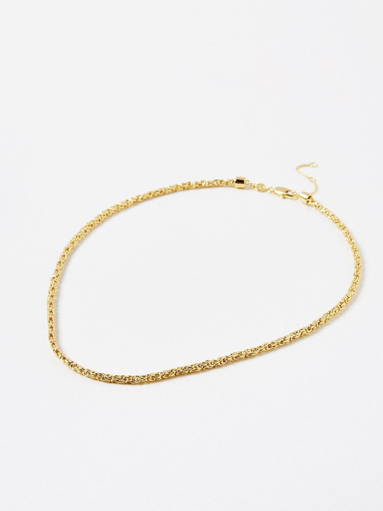 Oliver Bonas Gold Plated Megan Looped Links Chain Necklace - Image 1 of 4 Oliver Bonas Gold Plated Megan Looped Links Chain Necklace - Image 1 of 4