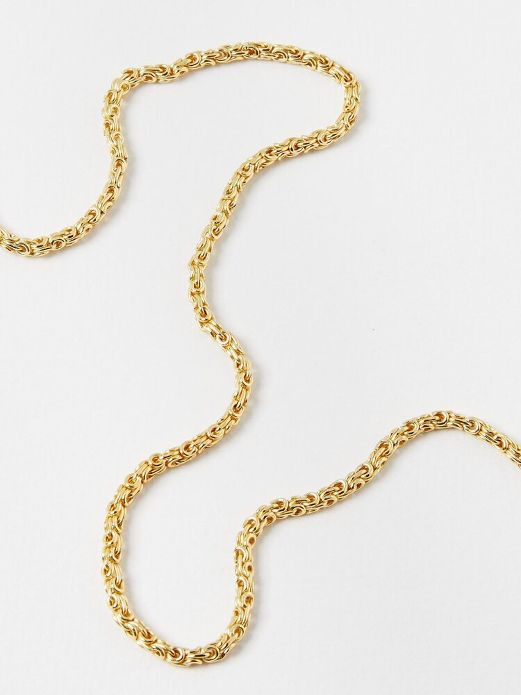Oliver Bonas Gold Plated Megan Looped Links Chain Necklace - Image 2 of 4 Oliver Bonas Gold Plated Megan Looped Links Chain Necklace - Image 2 of 4