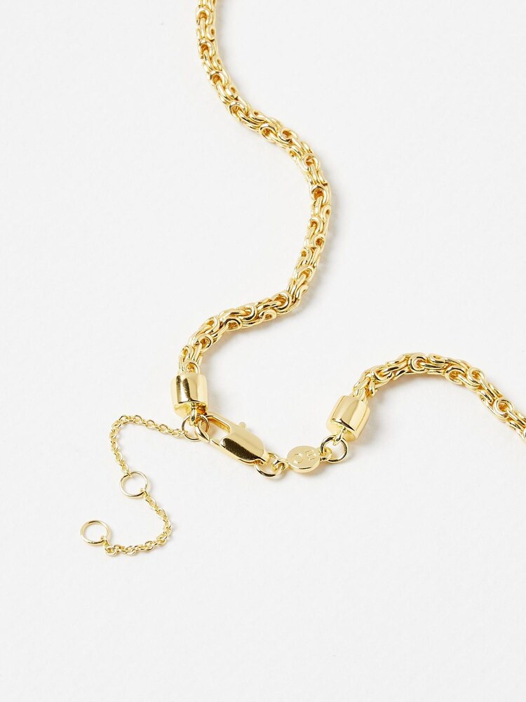 Oliver Bonas Gold Plated Megan Looped Links Chain Necklace - Image 4 of 4 Oliver Bonas Gold Plated Megan Looped Links Chain Necklace - Image 4 of 4