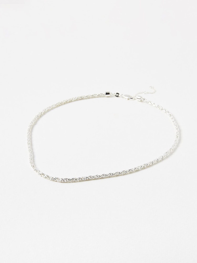 Oliver Bonas Silver Plated Megan Looped Links Chain Necklace - Image 1 of 4