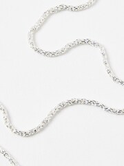 Oliver Bonas Silver Plated Megan Looped Links Chain Necklace - Image 2 of 4