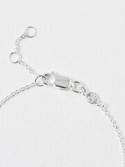 Oliver Bonas Sterling Silver Plated Arda Opalite Heart Charm Bracelet - Image 4 of 4