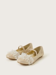 Monsoon Gold Land of Wonder Beaded Ballet Flats - Image 2 of 3