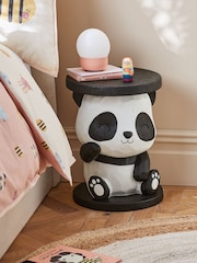 Black/White Panda Kids Bedside Table - Image 1 of 5