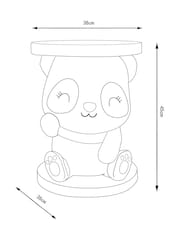 Black/White Panda Kids Bedside Table - Image 3 of 5