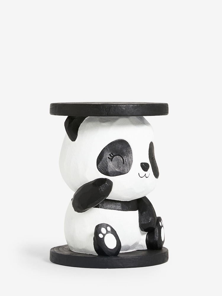 Black/White Panda Kids Bedside Table - Image 5 of 5