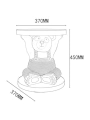 Natural Bertie Bear Kids Bedside Table - Image 3 of 5
