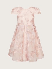 Monsoon Pink Louisa Butterfly Jacquard Dress - Image 2 of 3