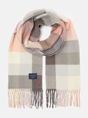 Joules Langtree Pink & Grey Scarf - Image 2 of 4