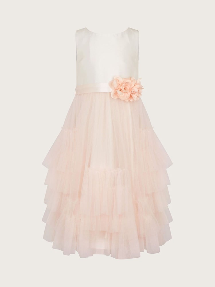 Monsoon Pink Sofia Ruffle Dress - Image 1 of 3