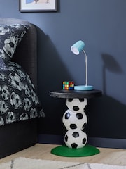 Black/White Football Kids Bedside Table - Image 1 of 7