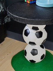 Black/White Football Kids Bedside Table - Image 2 of 7