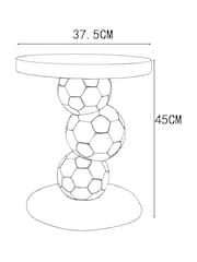 Black/White Football Kids Bedside Table - Image 4 of 7